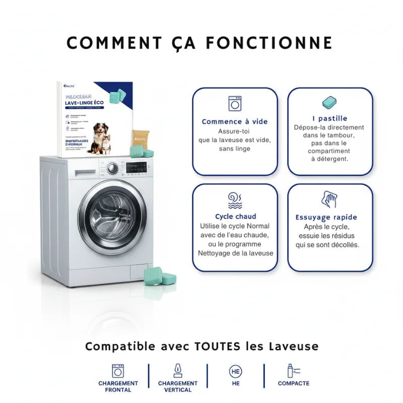 Peloclean Lave-Linge Éco+ de Oaura - oaura