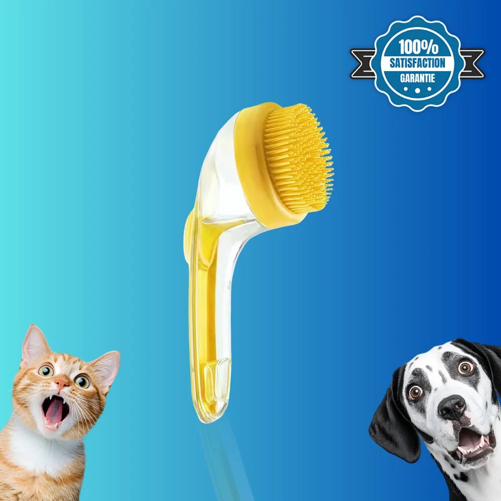 Brosse de bain 2 en 1 pour animaux - BrushyPet - oaura