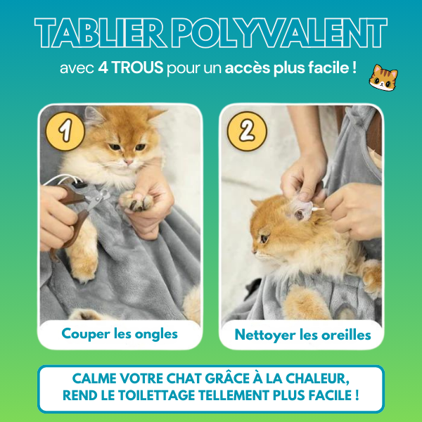 Tablier Anti-Poils Pour Chat