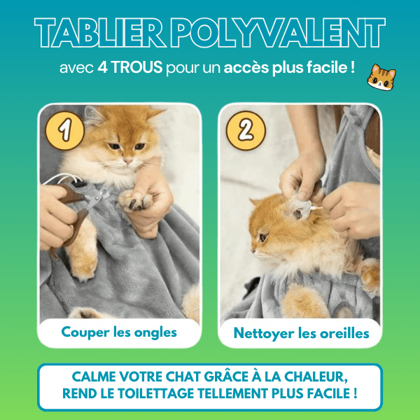 Tablier Anti-Poils Pour Chat - oaura