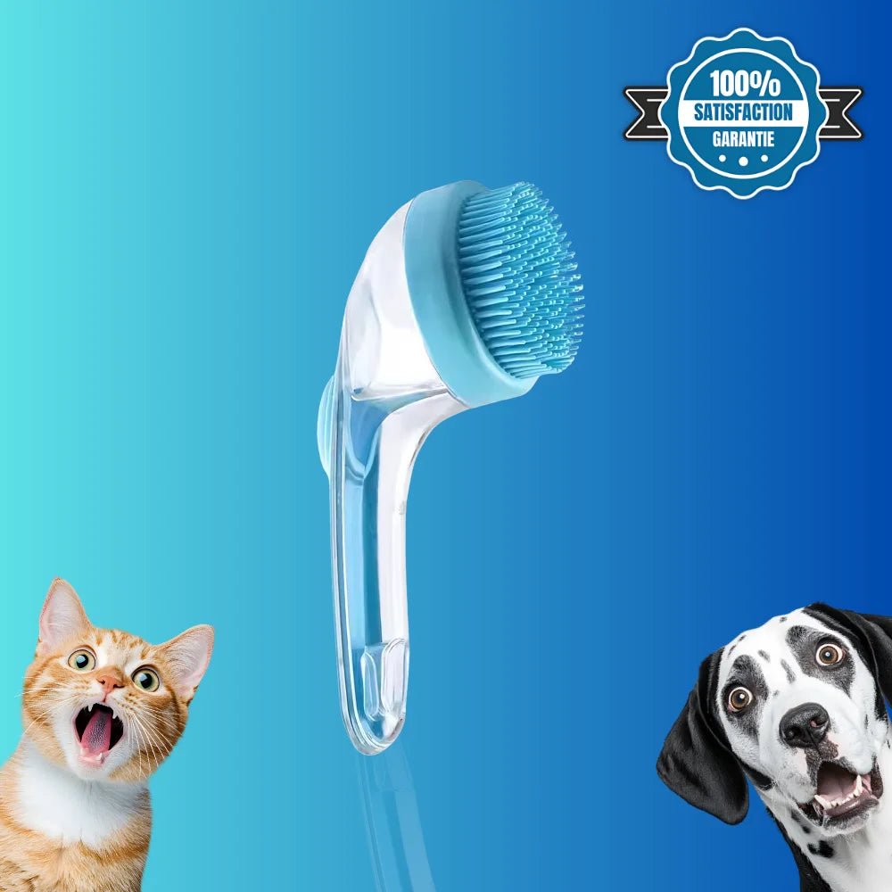 Brosse de bain 2 en 1 pour animaux - BrushyPet - oaura