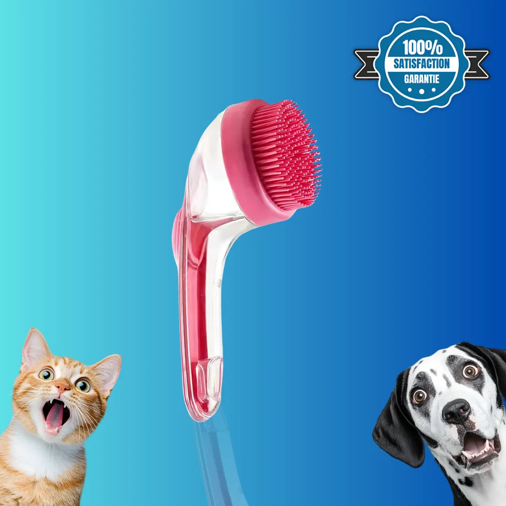 Spazzola da bagno per animali domestici 2 in 1 - BrushyPet