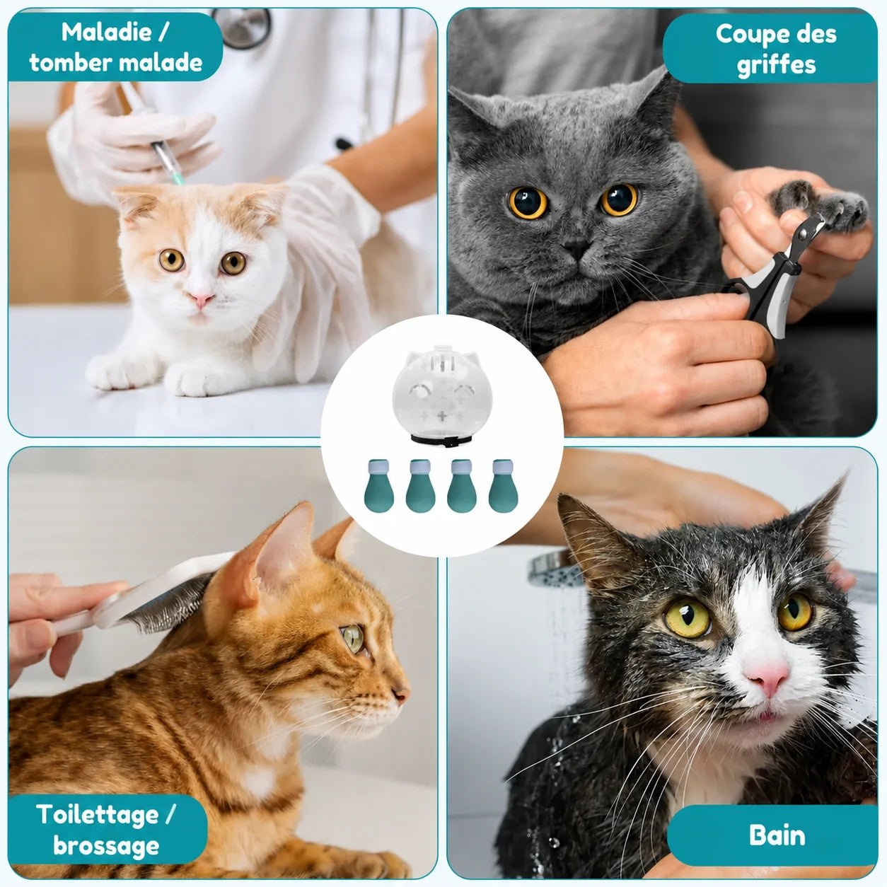 Masque protecteur anti-griffure pour chat - CalmiCat™ - oaura