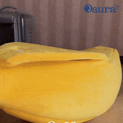 Lit banane pour chat BanaChat en velours doux avec cocon semi-ouvert pour chaton et chat adulte
