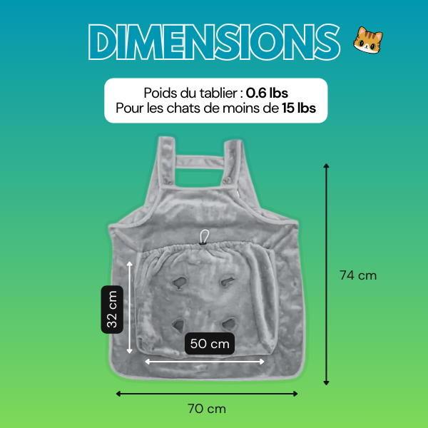 Tablier Anti-Poils Pour Chat
