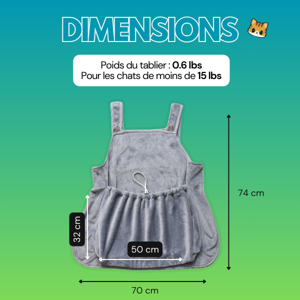Tablier Anti-Poils Pour Chat