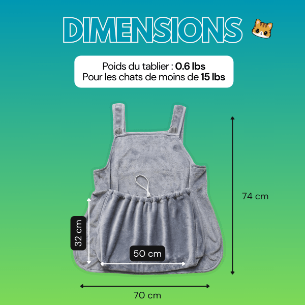 Tablier Anti-Poils Pour Chat - oaura