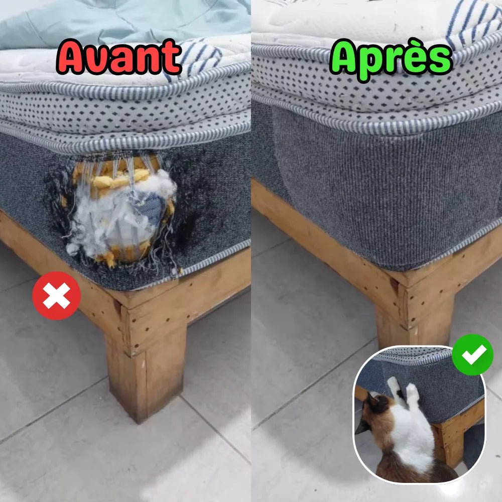 PolyGriffe - Griffoir Autocollant Chat Découpable & Repositionnable - oaura