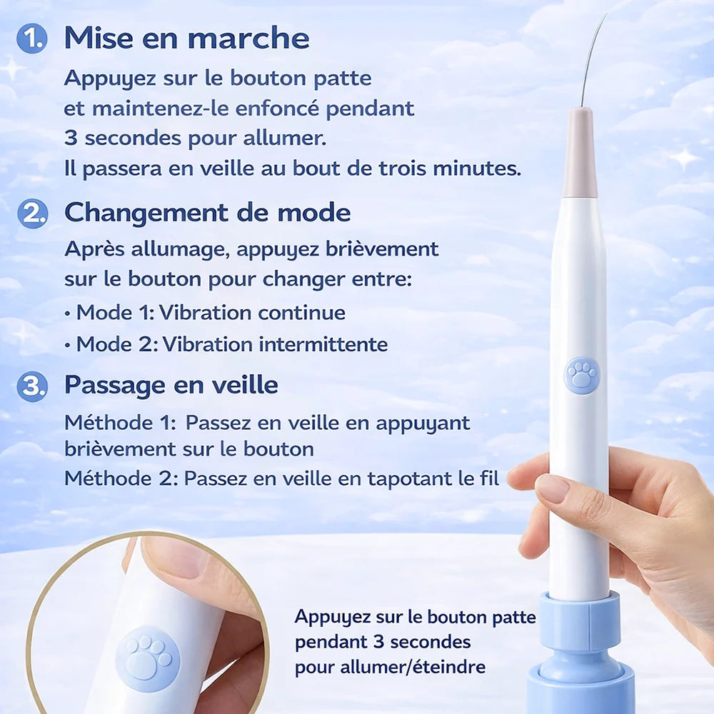 Guide d’utilisation du papillon interactif pour chat FlutterPlay avec mise en marche et changement de mode