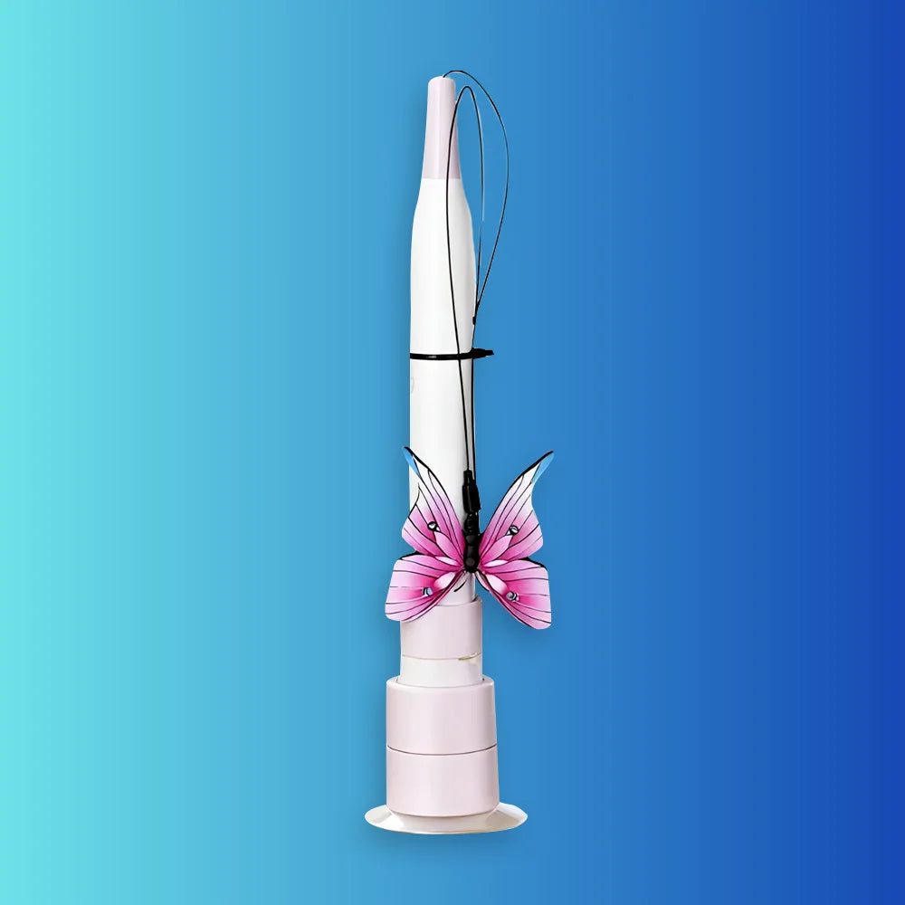 Papillon interactif automatique pour chat FlutterPlay modèle rose