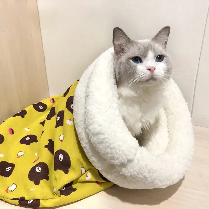 CosyFelin - Sac de Couchage Douillet pour Chat - oaura
