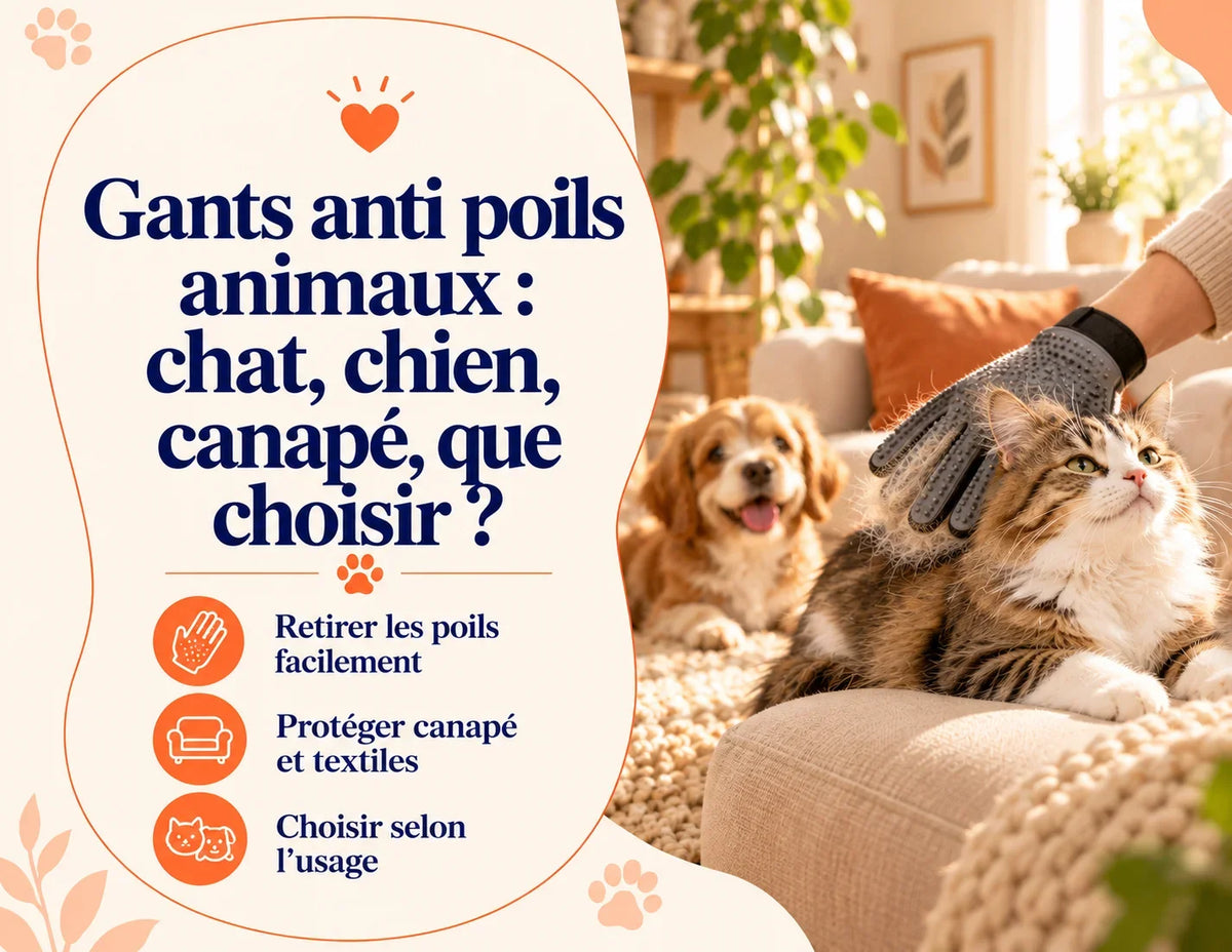 Gants anti poils animaux : chat, chien, canapé, que choisir ?