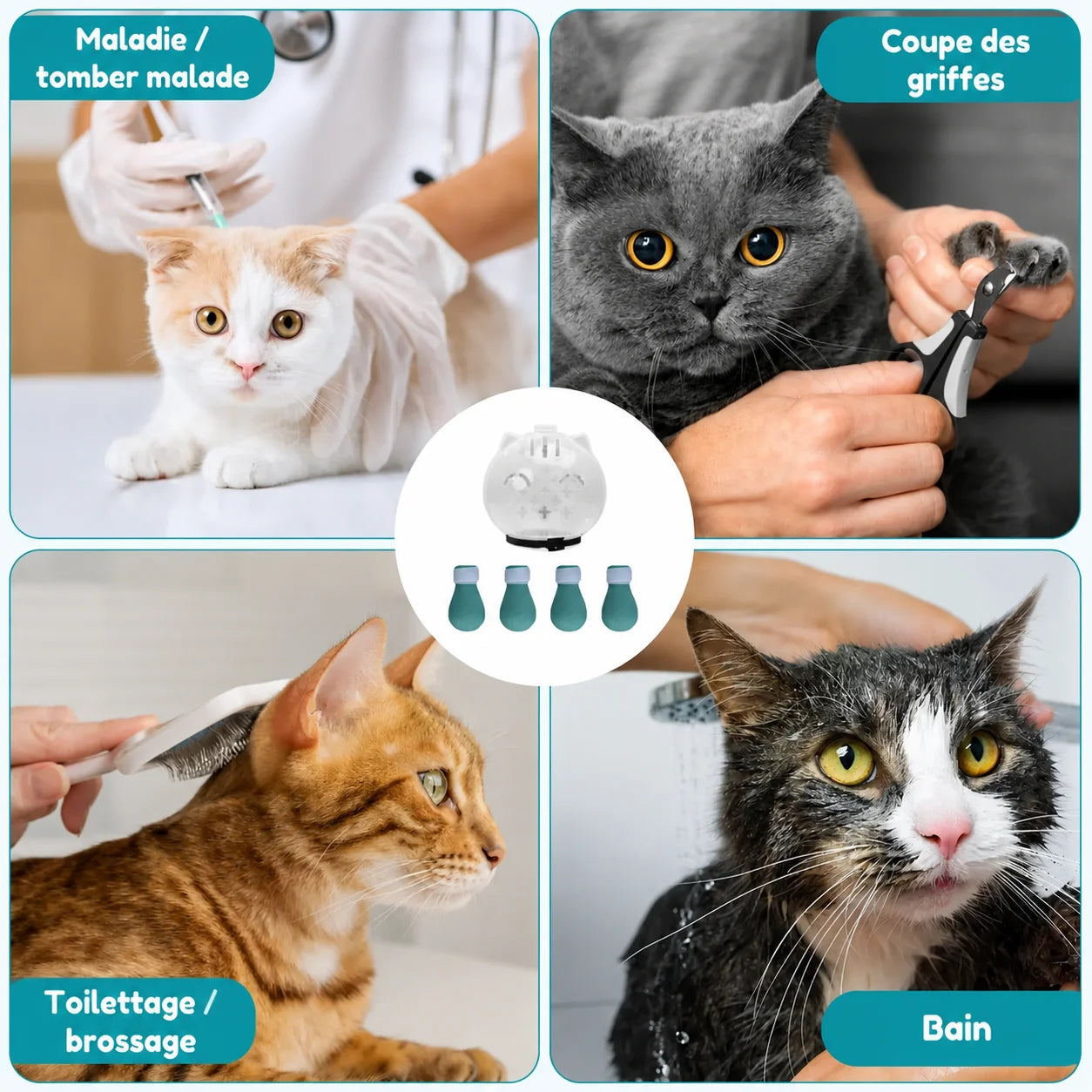 Masque protecteur anti-griffure pour chat - CalmiCat™