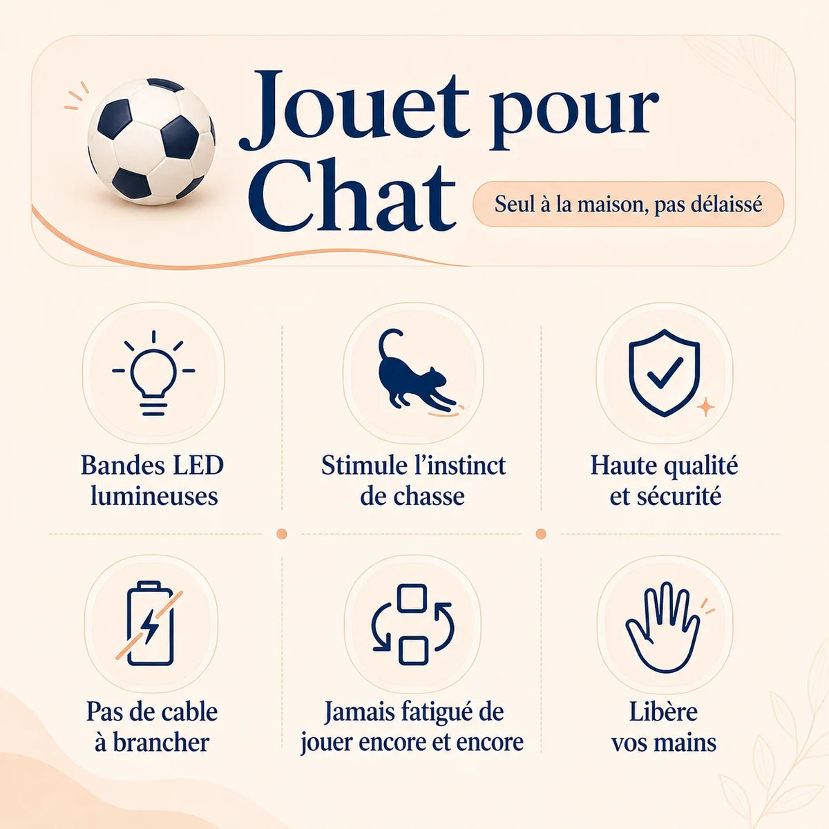 Caractéristiques ArenaCat : terrain football interactif chat, PP/PS/EVA/TPR, 34,5×23,5×9,5 cm