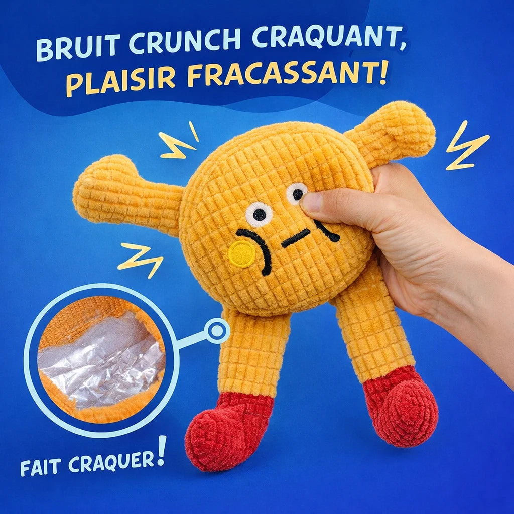 Doudou pour chat CrinkleCat avec bruit crunch crinkle pour stimuler le jeu