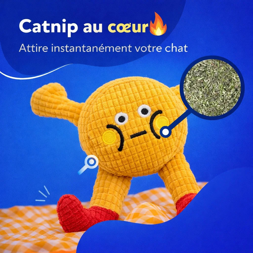 Doudou pour chat CrinkleCat avec catnip au cœur pour attirer le chat