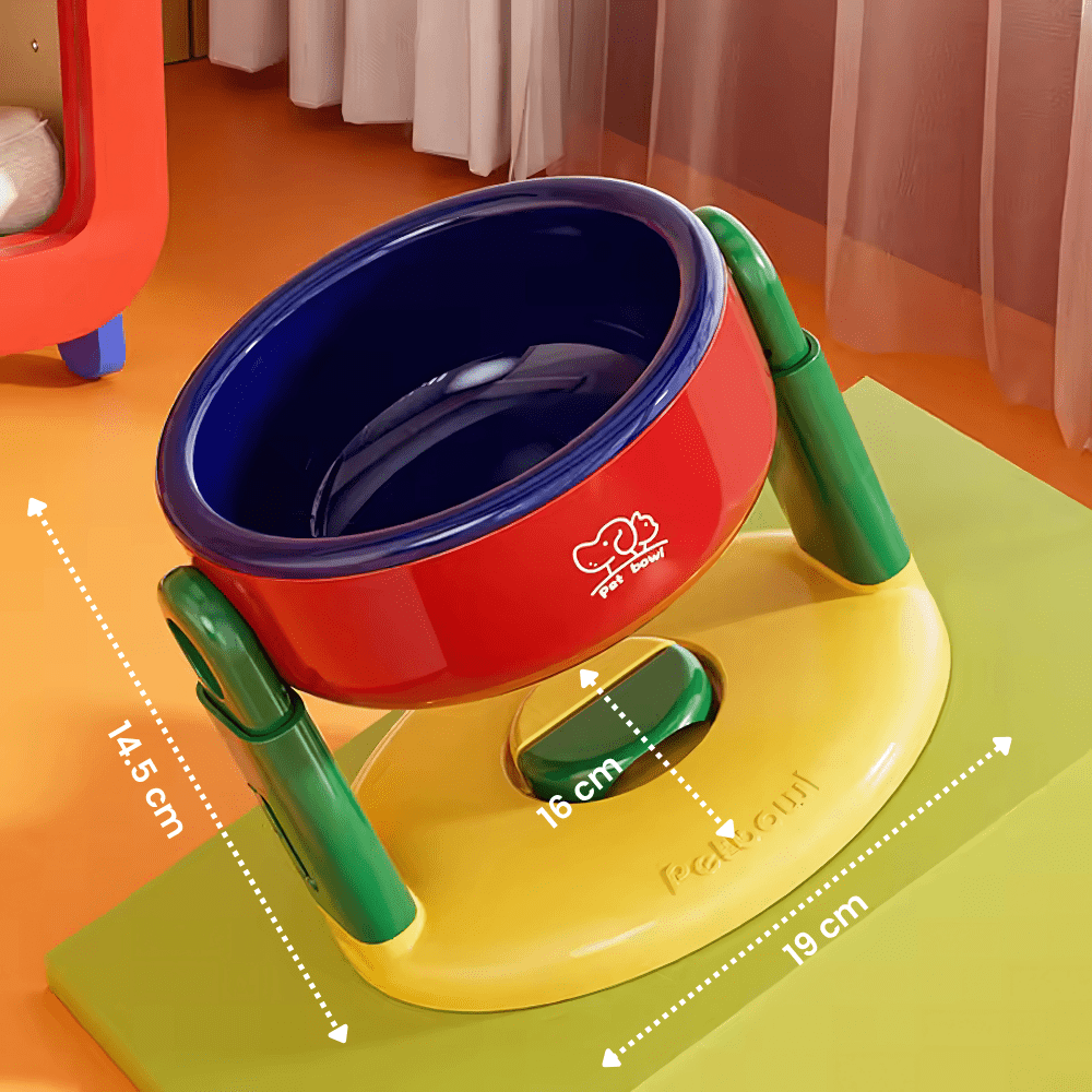 Dimensions de la gamelle surélevée ErgoBowl avec base 19 cm et hauteur 14,5 cm