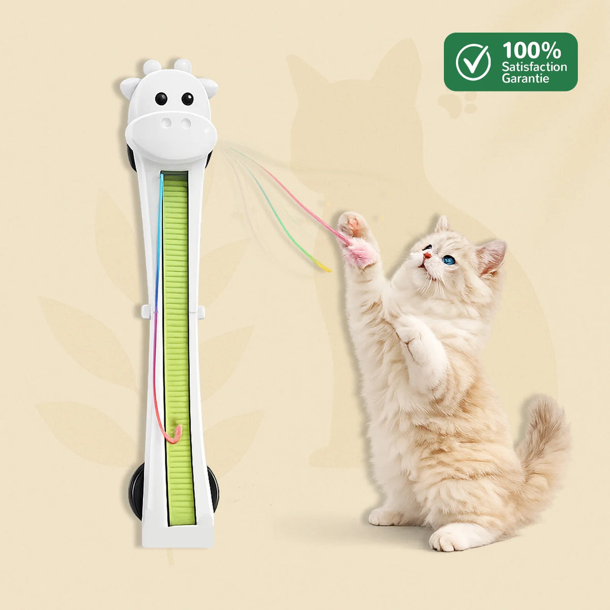 GiraFly jouet interactif mural pour chat avec corde volante - satisfaction garantie 100%