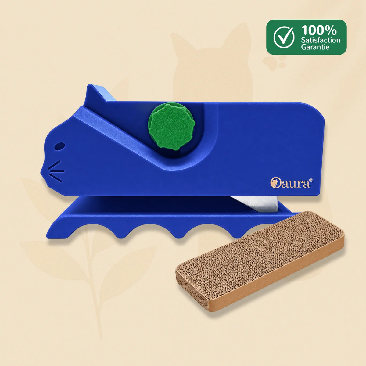 BricoChat bleu - outil DIY griffoir carton pour chat