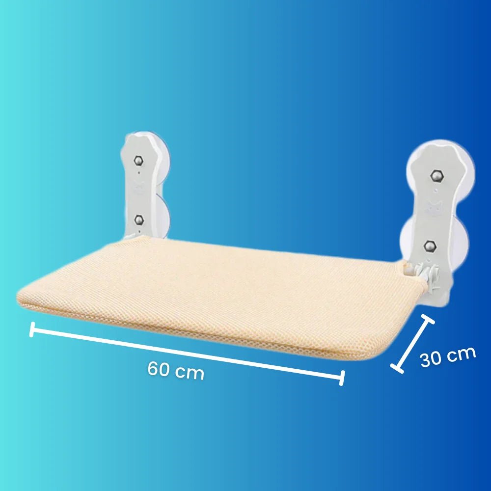 Hamac pour chat HamaCat beige taille 60 x 30 cm avec fixation à ventouses
