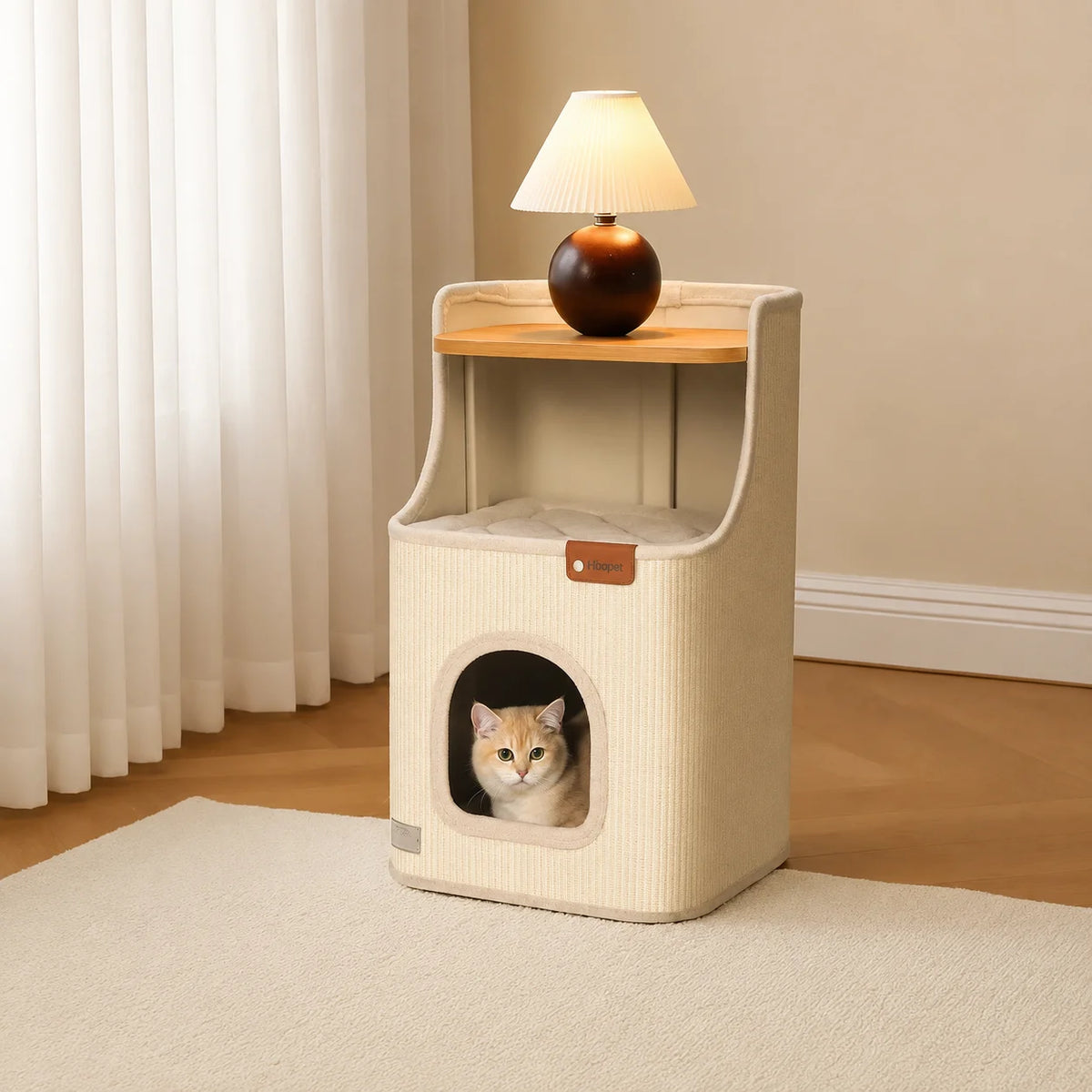 HavenCat griffoir design chat - dimensions compactes 41x41x66,5 cm
