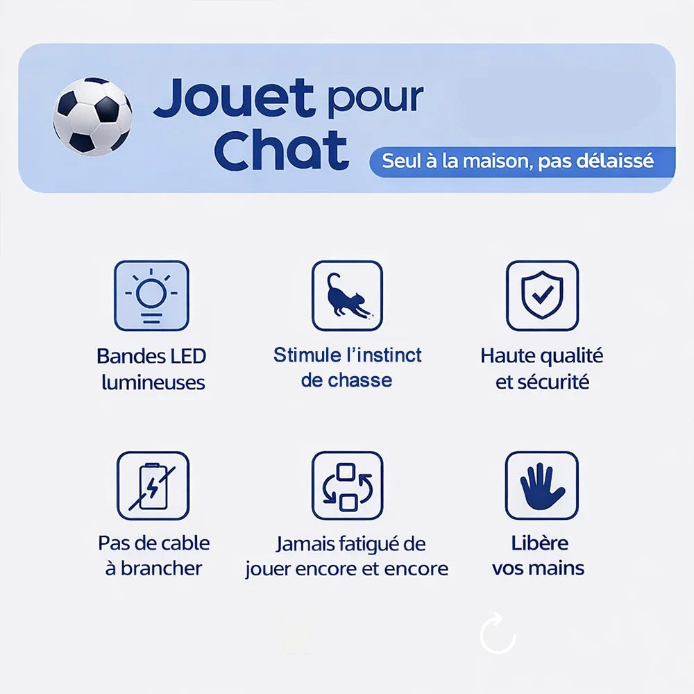 Bénéfices du jouet pour chat ArenaCat avec LED, sécurité et jeu autonome