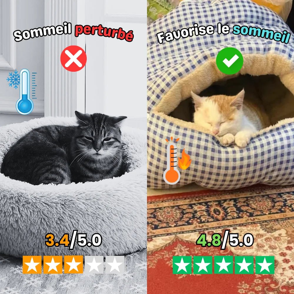 CosyNest - Niche pour Chat Grotte Douillette - oaura