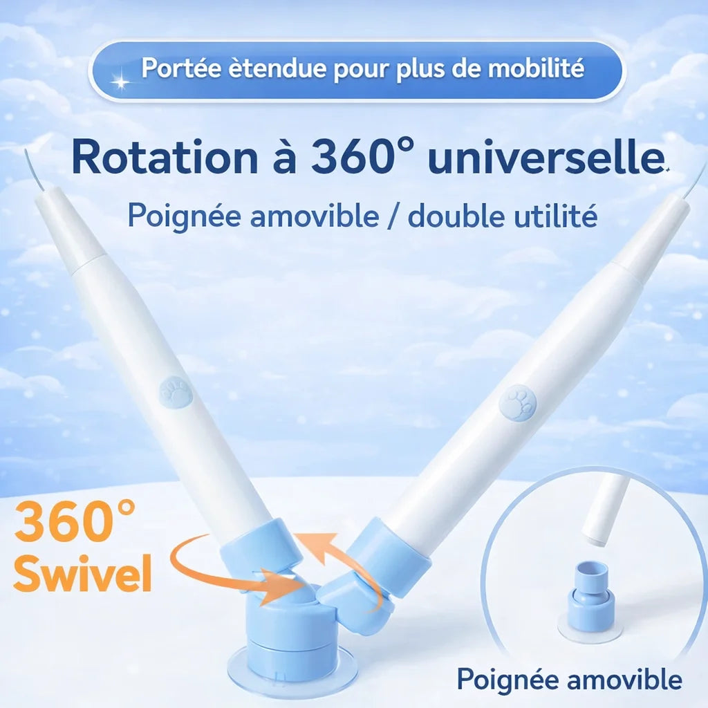 Papillon interactif pour chat FlutterPlay avec rotation à 360 degrés et poignée amovible
