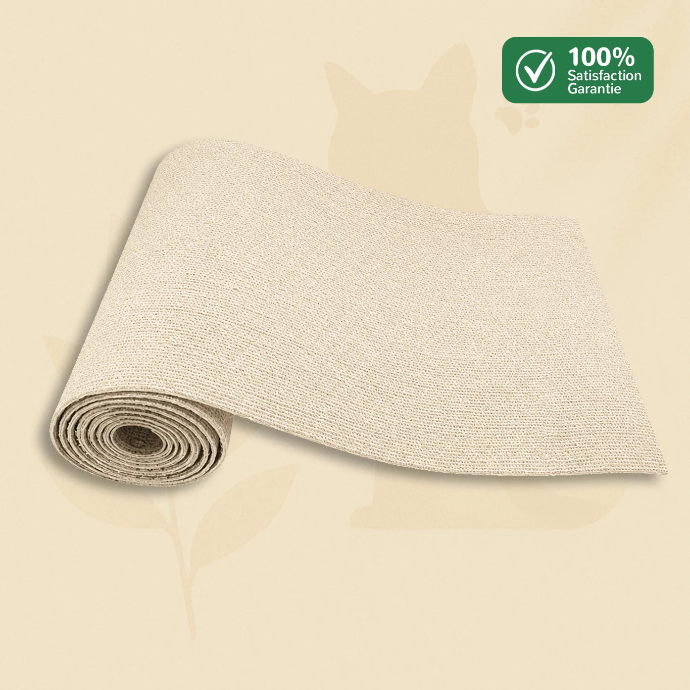 Rouleau beige du griffoir autocollant PolyGriffe pour meuble et canapé
