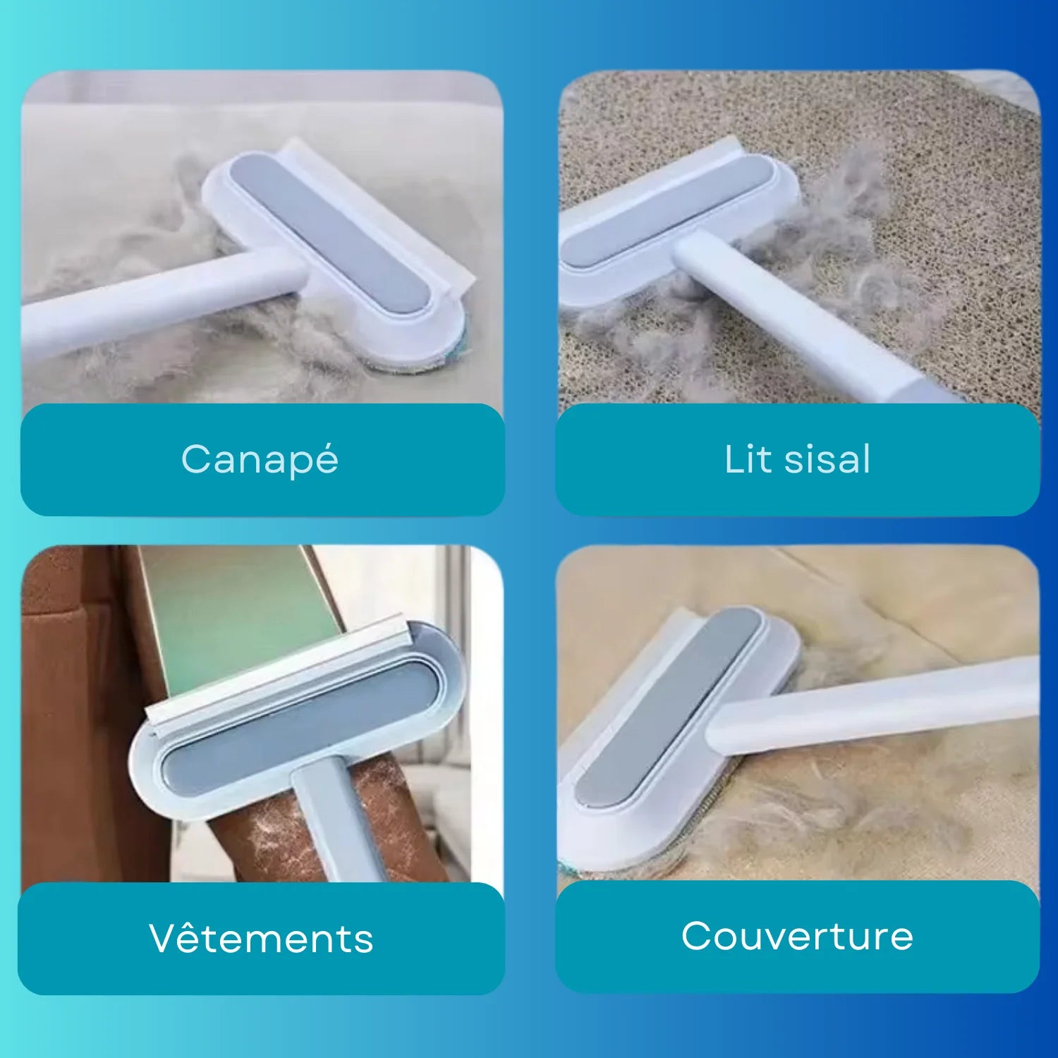 FurSweep - Ramasse Poil Chat 3-en-1 Réutilisable & Lavable - oaura