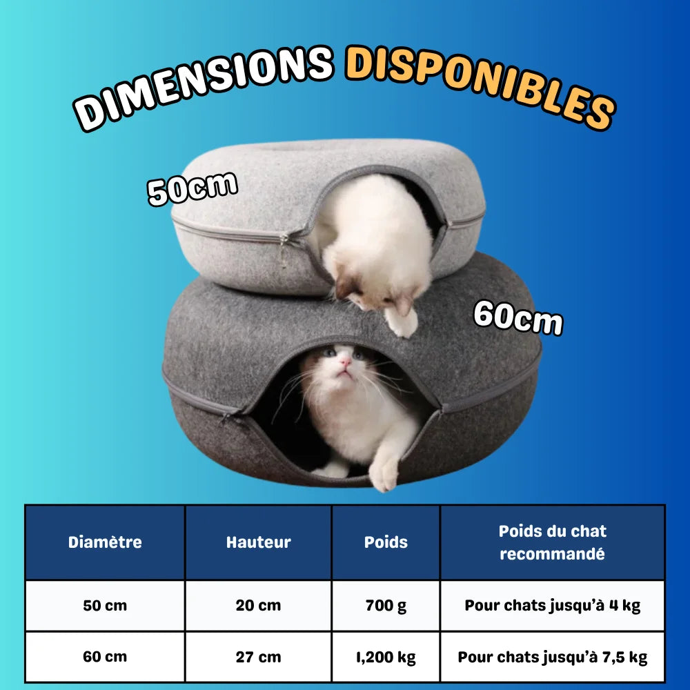 Letto per gatti a forma di ciambella - Nideo