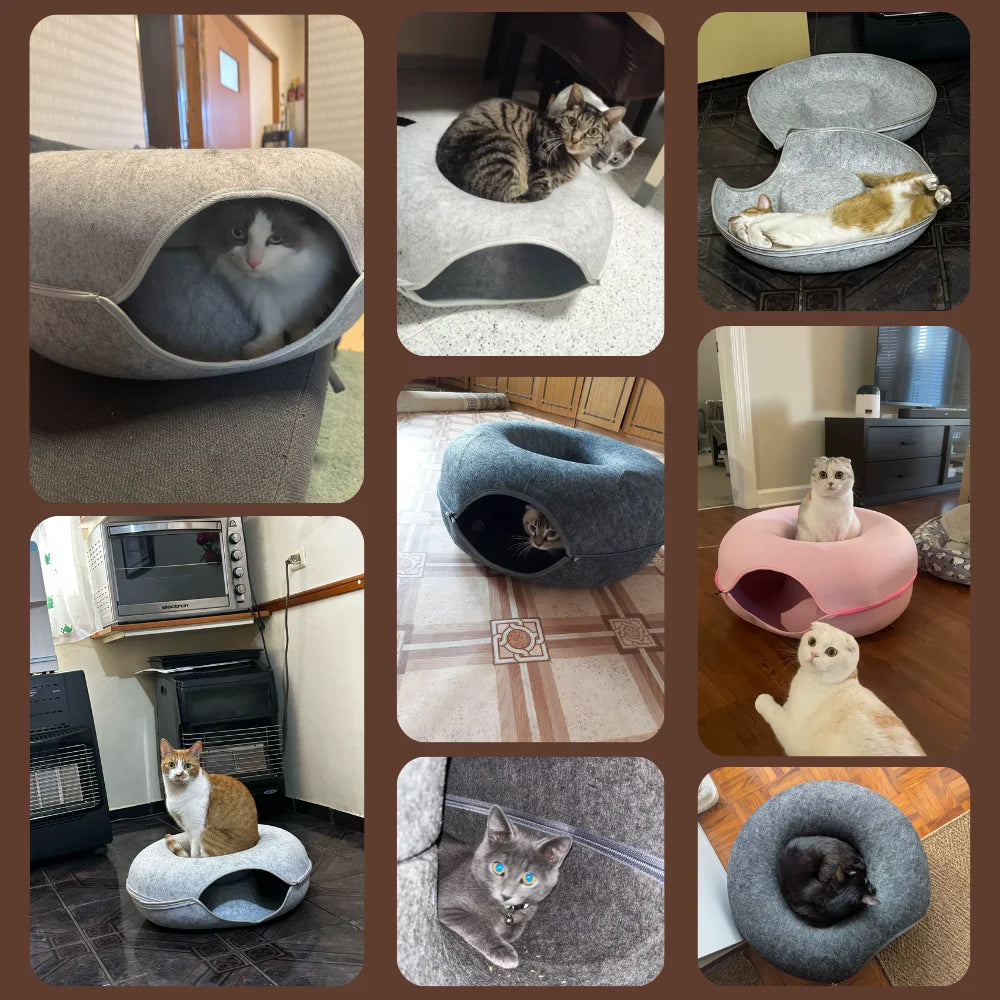 Letto per gatti a forma di ciambella - Nideo