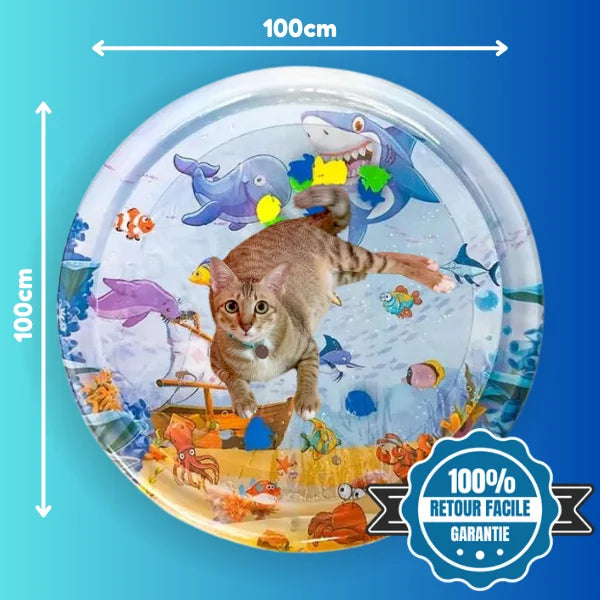 Tapis rafraîchissant aquatique pour chat de 100 cm